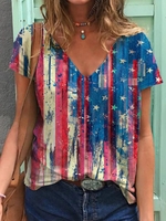 Casual Short Sleeve T-Shirts - Noracora