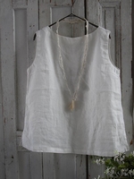 Casual Sleeveless Linen Crew Neck Tanks & Camis - Noracora