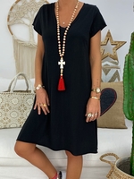 Casual Solid Causal Dresses