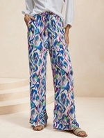 Casual Spring/Fall Camo Natural Wide leg pants Long H-Line Regular No Pants for Women