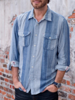 Casual Striped Men-Shirts - Noracora