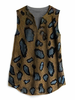Casual V Neck Leopard A-Line Tanks & Camis - Noracora