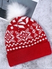 Christmas Series Snowflake Elk Knitted Hat - Noracora