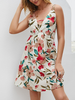 Cold Shoulder Sexy Spaghetti Floral Dresses - Noracora