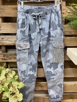 Color Sweet Cotton-Blend Camo Sweatshirts &pullover - Noracora