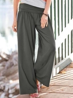 Cotton-Blend Casual Bottoms