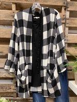 Cotton-Blend Long Sleeve Casual Outerwear - Noracora