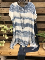 Cotton-Blend Shift Short Sleeve T-Shirts - Noracora
