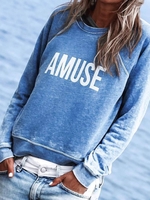 Cotton Casual Crew Neck Casual Tops - Noracora