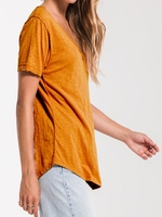 Cotton Short Sleeve V Neck Auto-Clearance - Noracora