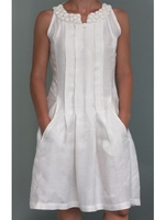 Cotton Sleeveless Linen Maxi Dresses