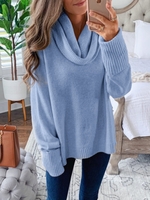 Cowl Neck Cotton-Blend Autumn Preview