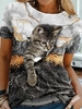 Crew Neck Animal T-Shirts
