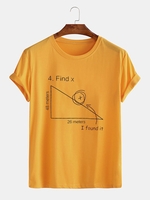 Crew Neck Cartoon Cotton-Blend Men-T-Shirts - Noracora