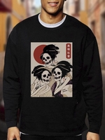 Crew Neck Cartoon Men-Shirts - Noracora