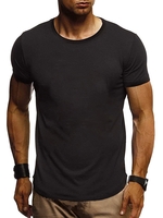 Crew Neck Cotton Solid Men-T-Shirts - Noracora