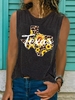 Crew Neck Floral-Print Sleeveless Casual Tanks & Camis - Noracora