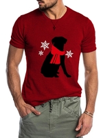 Crew Neck Letter Men-T-Shirts - Noracora