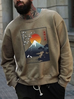 Crew Neck Printed Casual Men-Shirts - Noracora