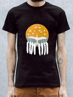 Crew Neck Printed Men-T-Shirts - Noracora