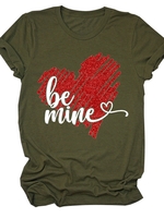 Crew Neck Shift Cotton-Blend Short Sleeve T-Shirts - Noracora