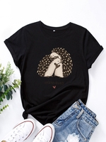 Crew Neck Short Sleeve Casual T-Shirts - Noracora