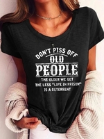 Crew Neck Short Sleeve T-Shirts - Noracora