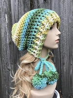 Crochet Hat,  Womens Hat,  Winter Hat,  Womens Accessories,  Slouchy Beanie,  Penelope Hat Regatta - Noracora