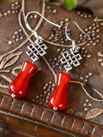 Fashion Alloy Casual Agate Vintage Earrings