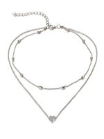 Fashion Double-layer Heart Shape Anklets