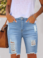 Fit Casual Denim Denim Shorts