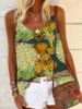 Floral A-Line Holiday Sleeveless Tanks & Camis - Noracora