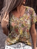 Floral Casual Floral-Print Shirts - Noracora
