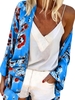 Floral Casual Long Sleeve Cardigans - Noracora