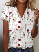 Floral Casual Loosen T-Shirts