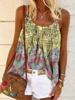 Floral Casual Tanks & Camis - Noracora
