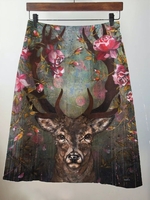 Floral Floral-Print A-Line Skirts - Noracora