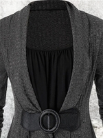 Flounce Solid Elegant Dresses - Noracora