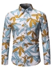 Flower Statement Cotton-Blend Men-Shirts - Noracora