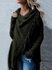 Fringed Casual Acrylic Cardigan