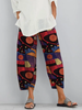 Geometric Printed Pants - Noracora