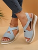 Geometric Vacation Summer Commuting Low Heel Peep Toe Synthetic leather Rubber Slip On Slide Sandals for Women