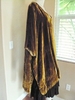 Gold Brown V Neck Casual Velvet Plain Maxi Dresses