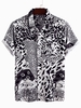 Graphic Shirt Collar Printed Men-Shirts - Noracora