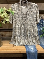 Gray Cotton Casual T-Shirts - Noracora