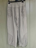 Gray Cotton Pockets Casual Linen & Cotton Bottoms