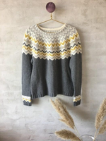 Gray Long Sleeve Crew Neck Cotton Sweaters - Noracora