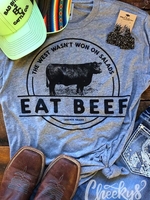 Gray Printed Shift Short Sleeve Jersey T-Shirts - Noracora