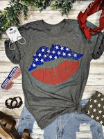 Gray Short Sleeve Graffiti T-Shirts - Noracora