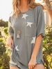 Gray Short Sleeve Holiday T-Shirts - Noracora